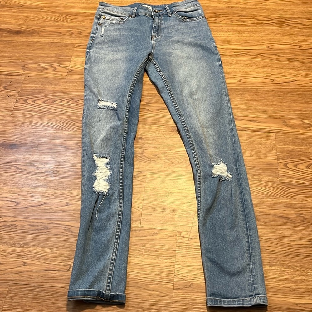 Roxy Distressed Blue Jeans